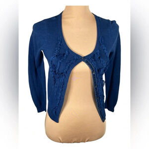🎀 HOLLISTER Size XS Navy Blue Cardigan